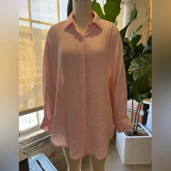 Solai The Label Poolside Oversized Button Top - Picture 5 of 7